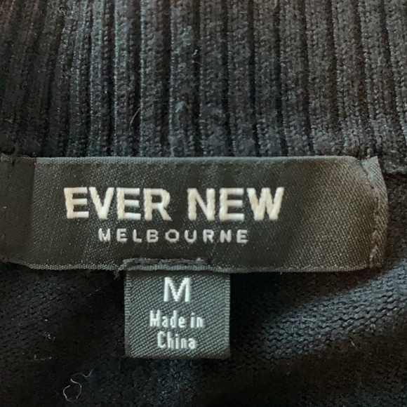 Ever new knit black midi dress fits 4 to 8 US - Picture 5 of 5